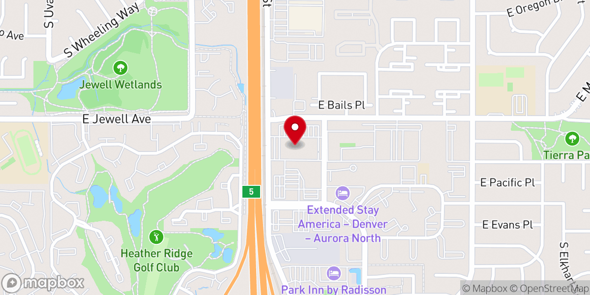 Map showing location of Myanmar Community Church of Colorado