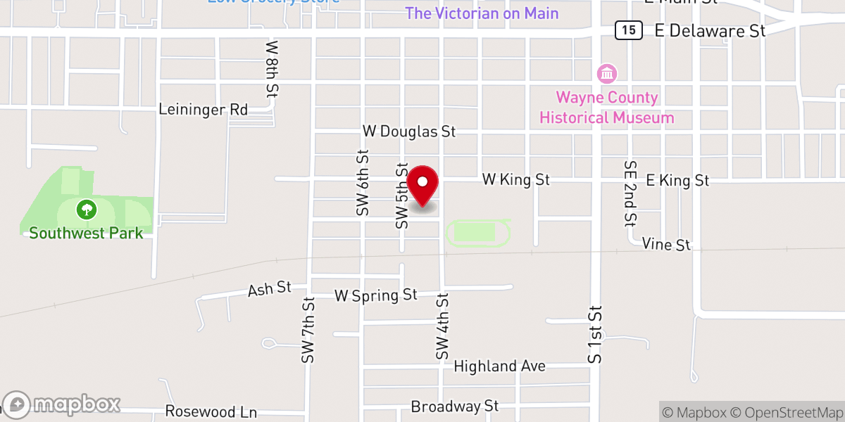 Map showing location of Holiness Church