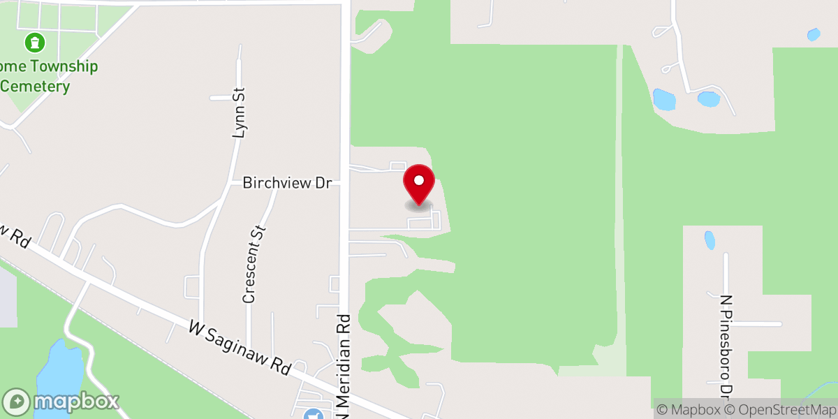 Map showing location of American Legion
