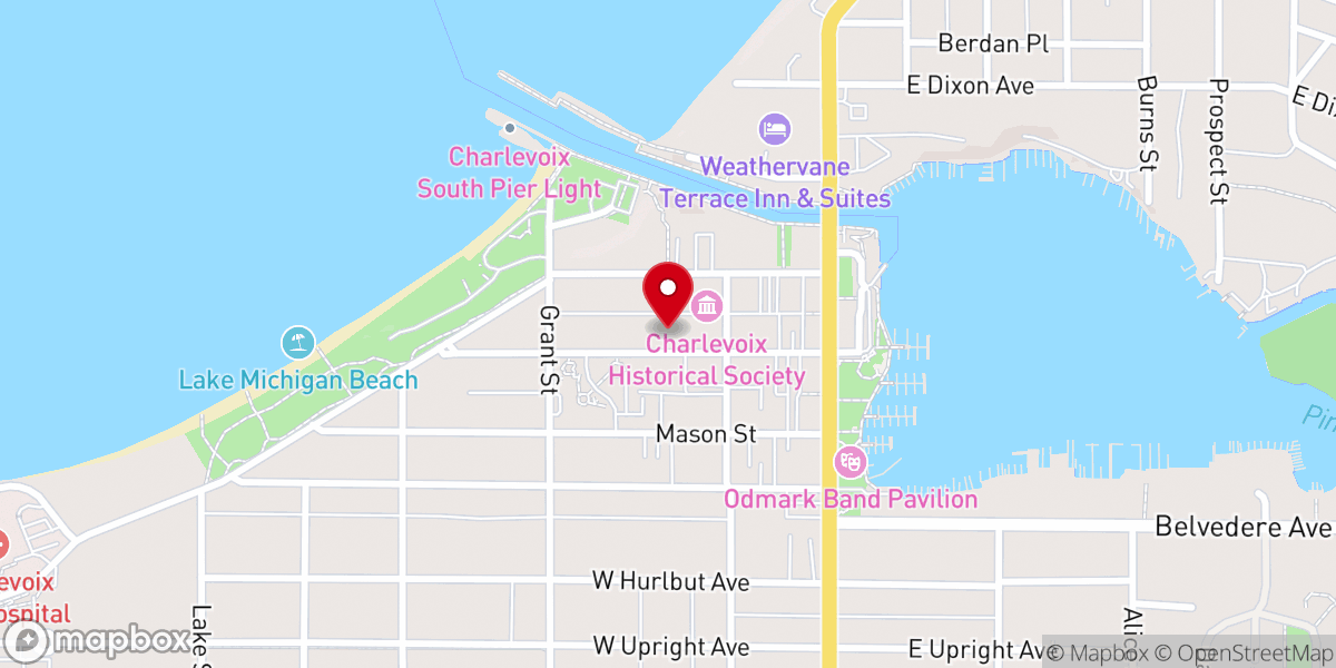 Map showing location of Christian Science Society