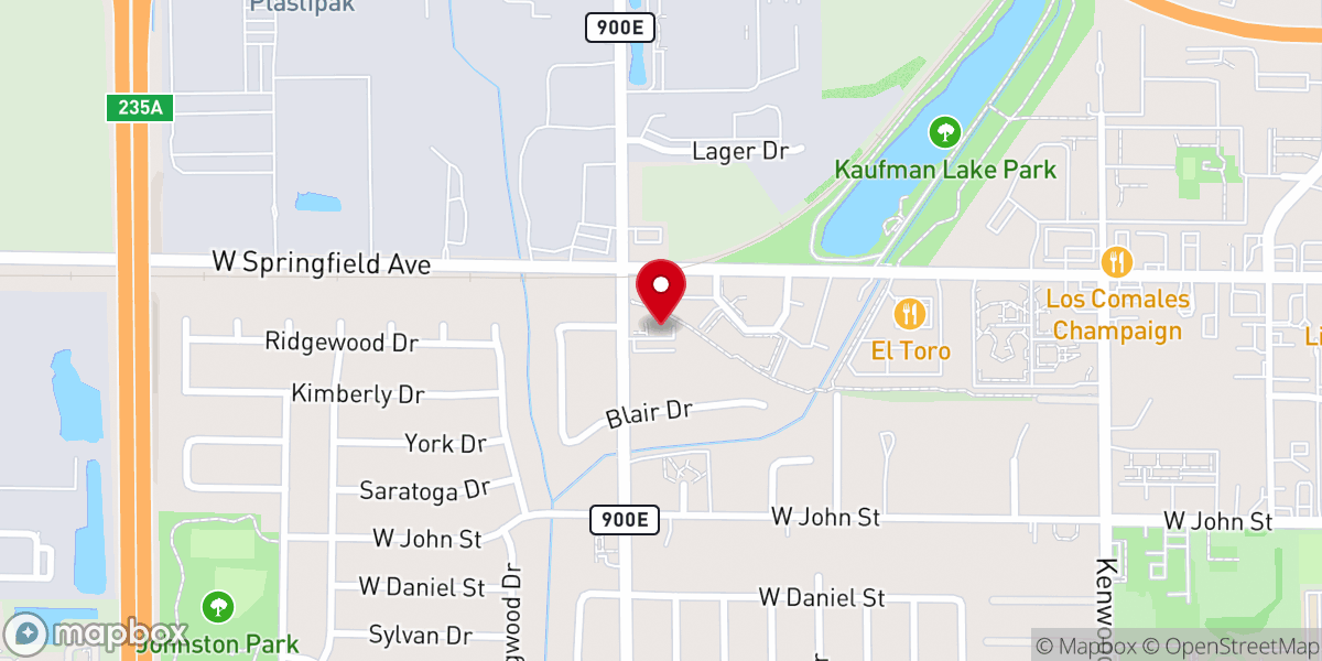 Map showing location of Unity Baptist Church