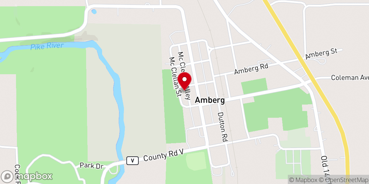 Map showing location of St. Agnes Catholic Church