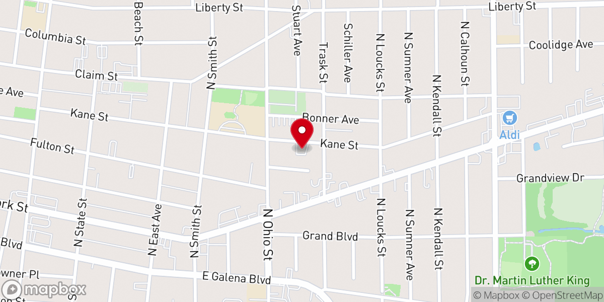 Map showing location of New Covenant Full Gospel Church
