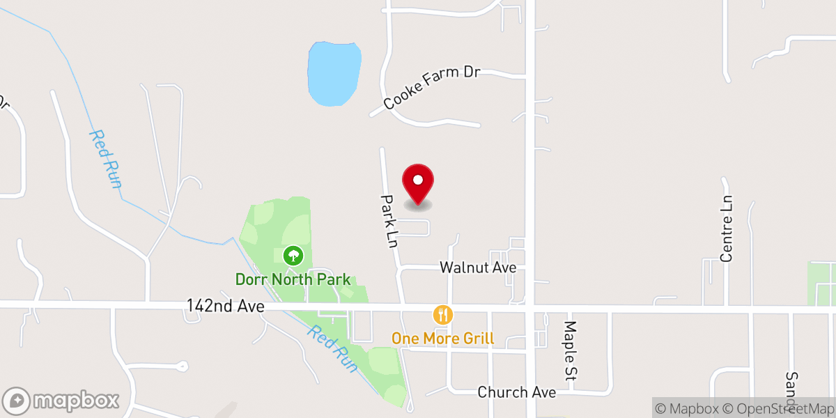 Map showing location of Epiphany Lutheran Church