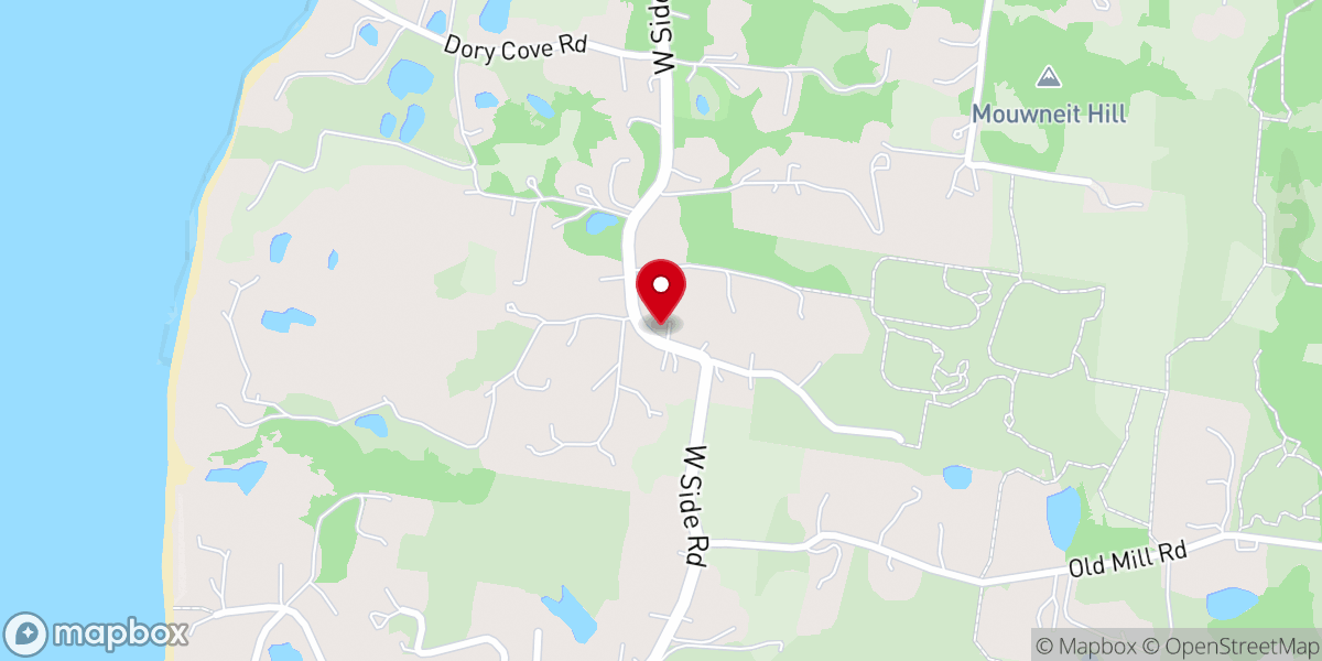 Map showing location of Free Will Baptist Church