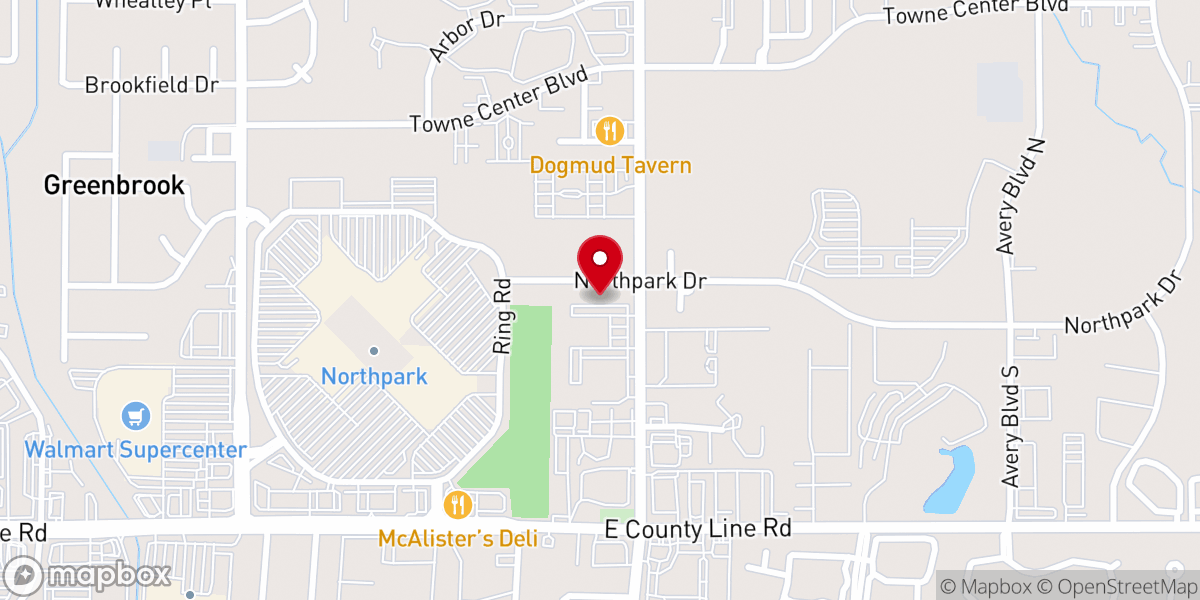Map showing location of Catholic Charities of Jackson, MS