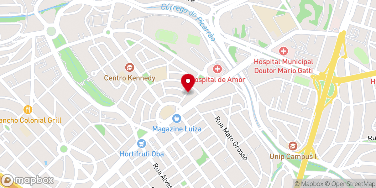 Map showing location of Assembléia de Deus A Casa de Oração