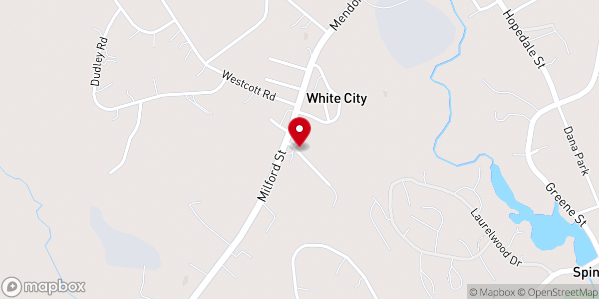 Map showing location of Mendon Community Church
