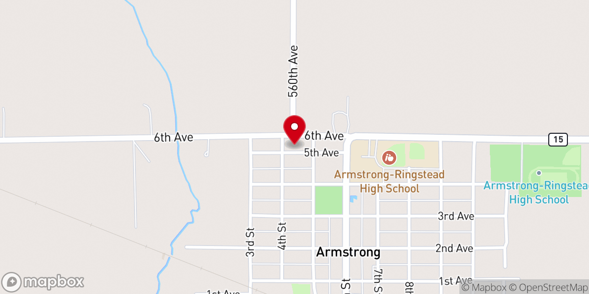 Map showing location of St Mary's Catholic Church