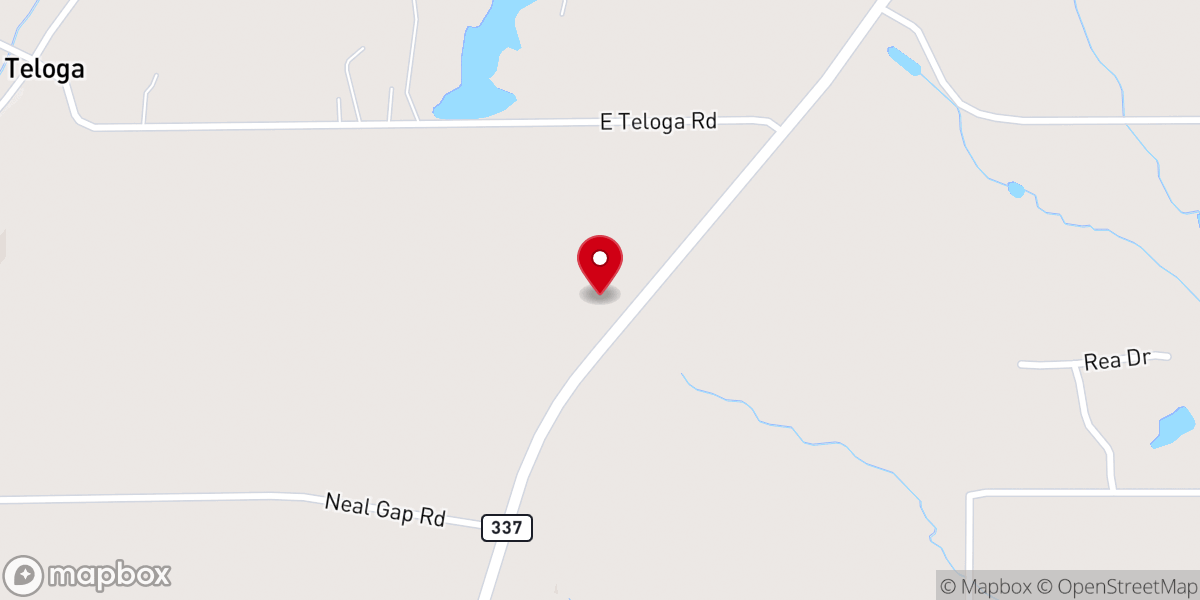Map showing location of Beersheba Presbyterian Church