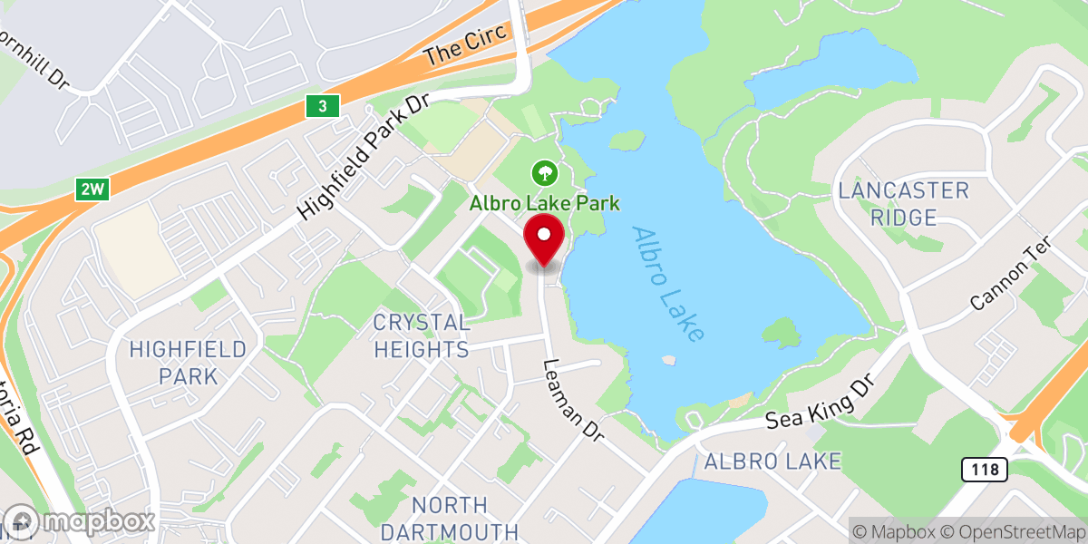 Map showing location of Islamic Association Of Nova Scotia