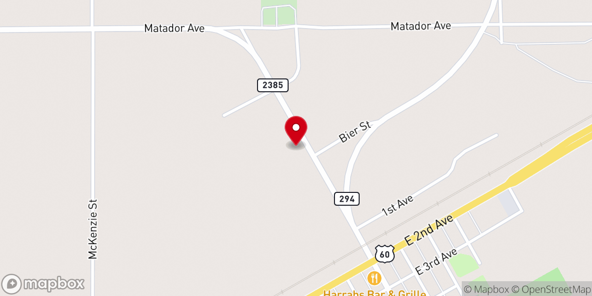 Map showing location of Sacred Heart Catholic Church