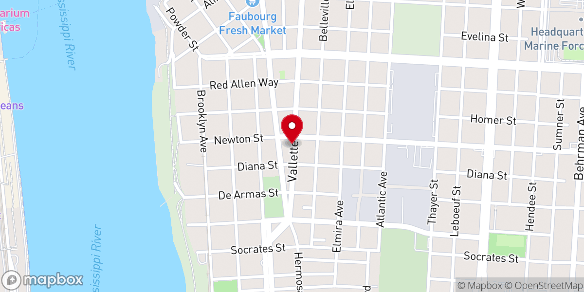 Map showing location of Greater Providence Baptist Church