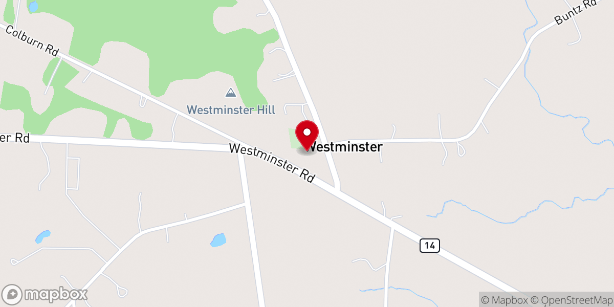 Map showing location of Westminster Sovereign Grace Christian Church