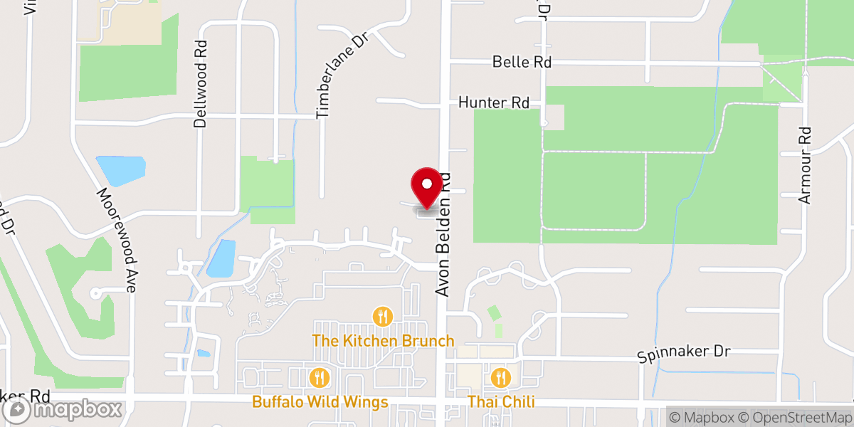 Map showing location of Lake Shore United Methodist