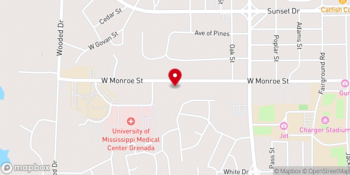 Map showing location of Lakewood Methodist Church