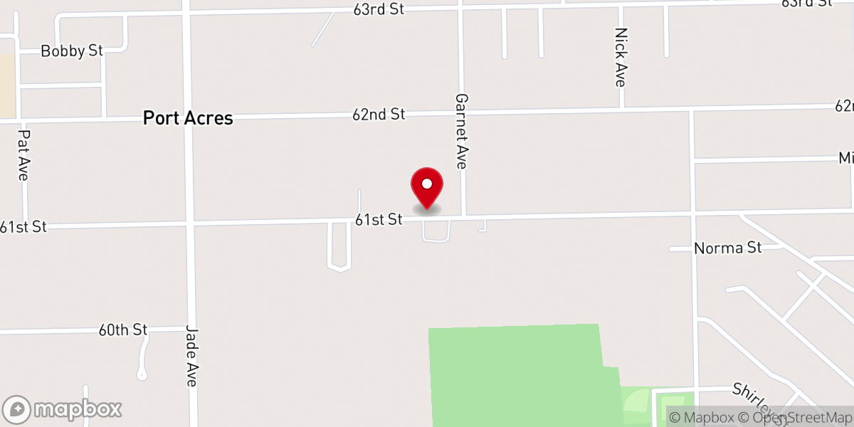 Map showing location of United Methodist Church - Saint Johns