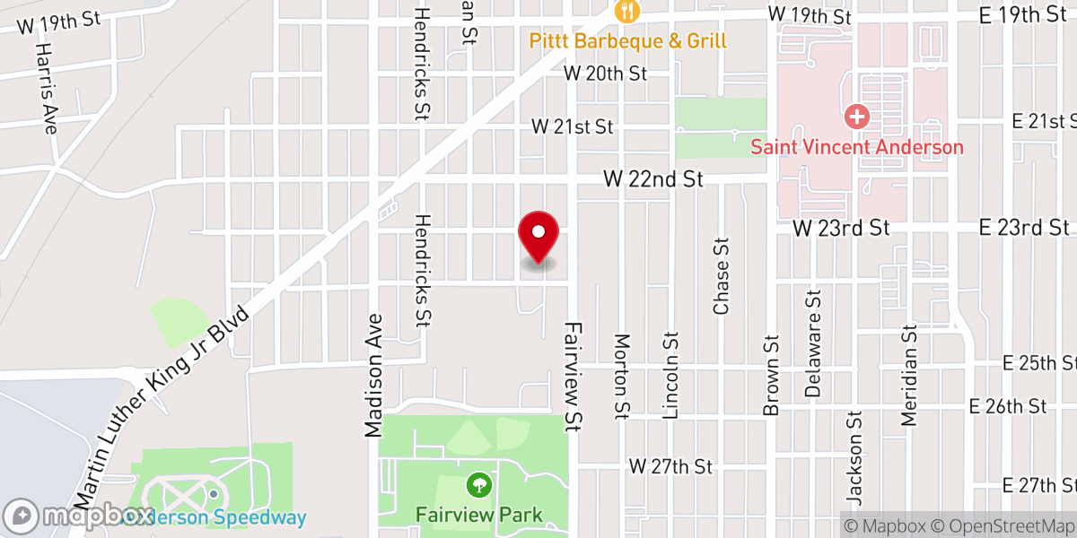 Map showing location of New Jerusalem Missionary Baptist