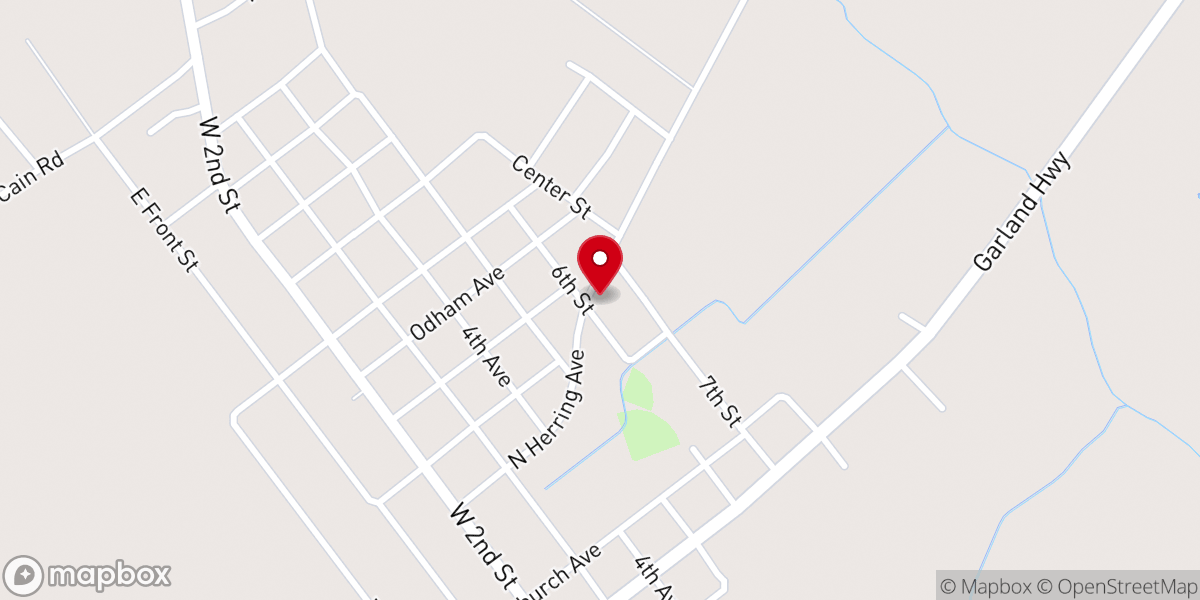 Map showing location of Church of God of Prophecy
