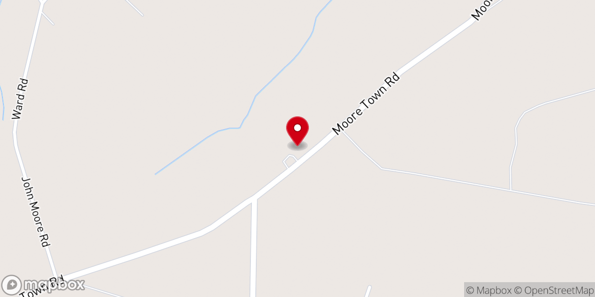 Map showing location of Rountree Temple of Praise