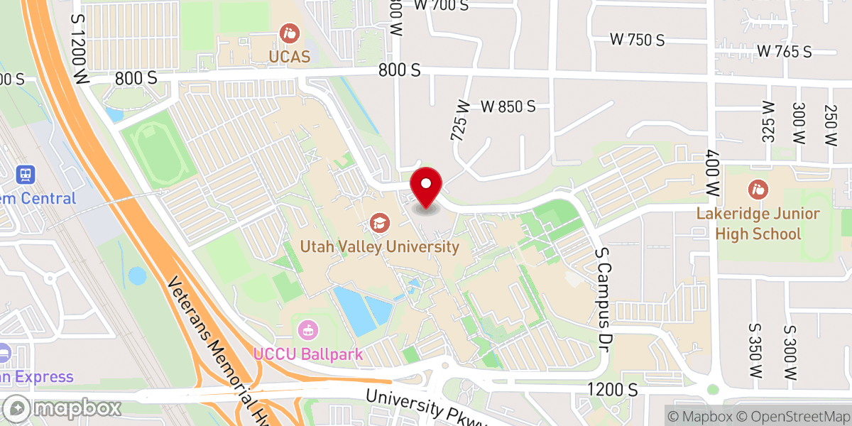 Map showing location of LDS Institute of Religion