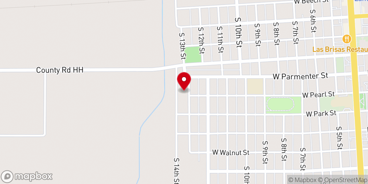 Map showing location of Lamar Missionary Baptist Church