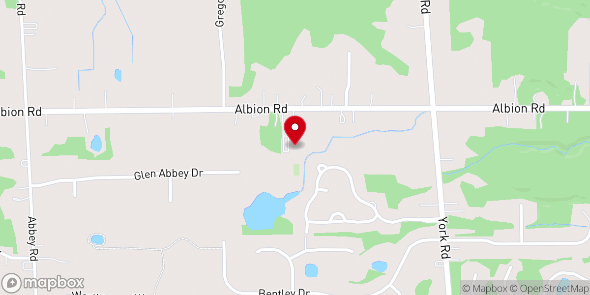 Map showing location of St. Matthew’s Orthodox Church