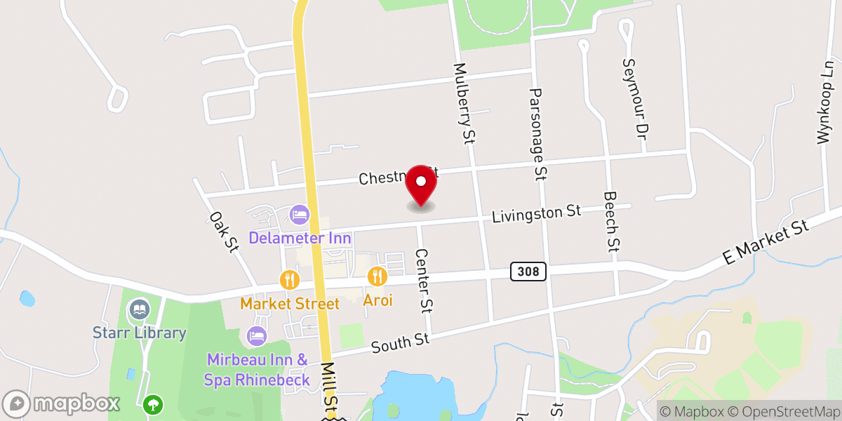 Map showing location of Third Evangelical Lutheran Church