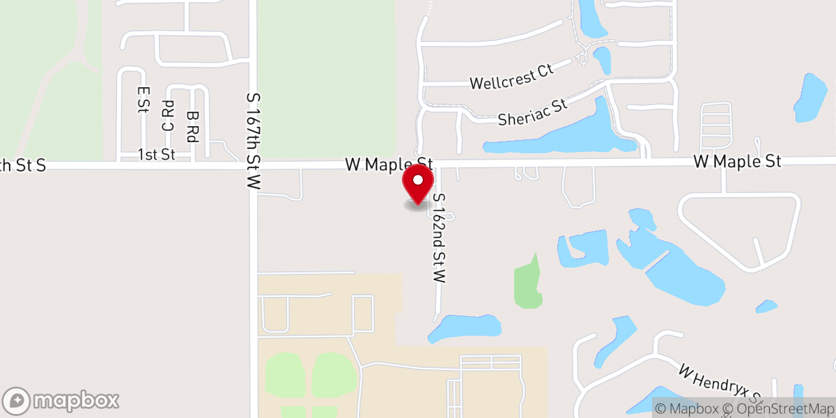 Map showing location of The Altar Church Wichita