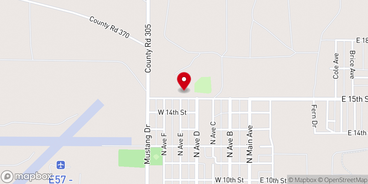 Map showing location of Denver City Community Building