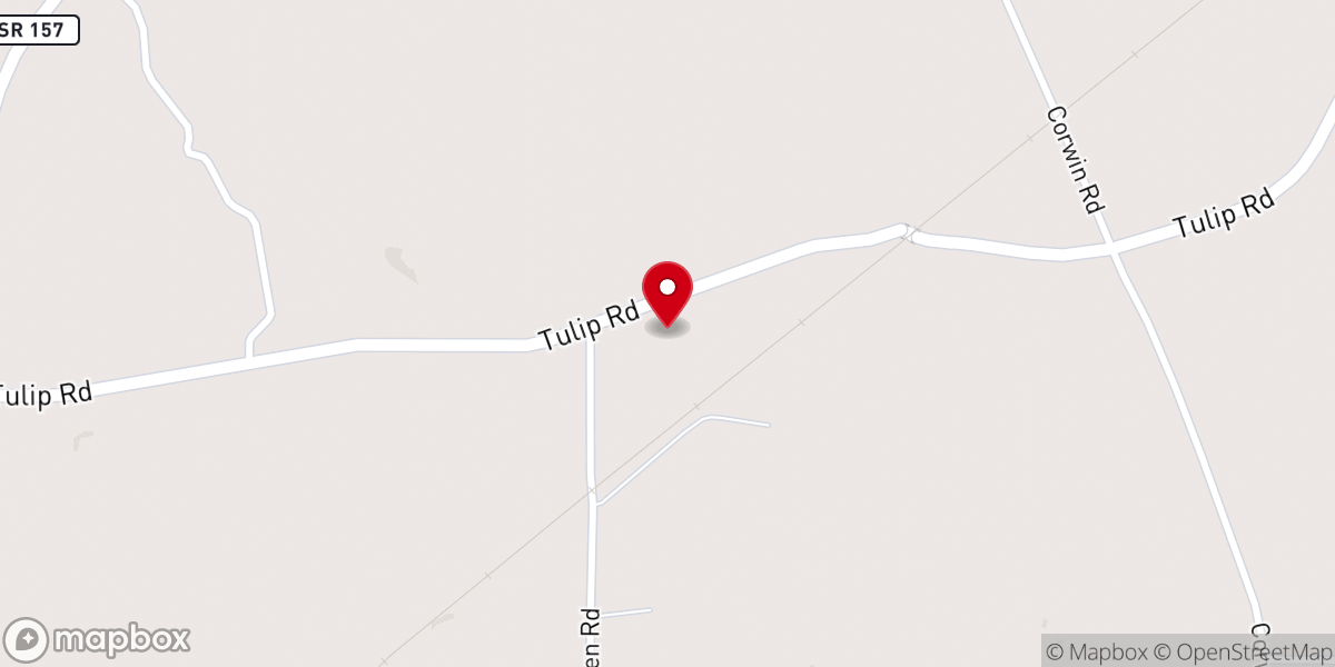 Map showing location of Tulip Church of God