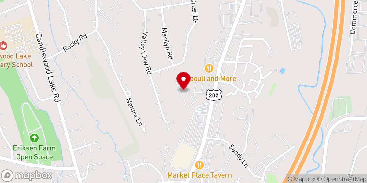 Map showing location of The Village at Brookfield Common