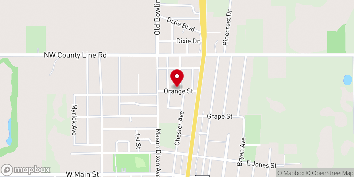 Map showing location of Apostolic Lighthouse Church