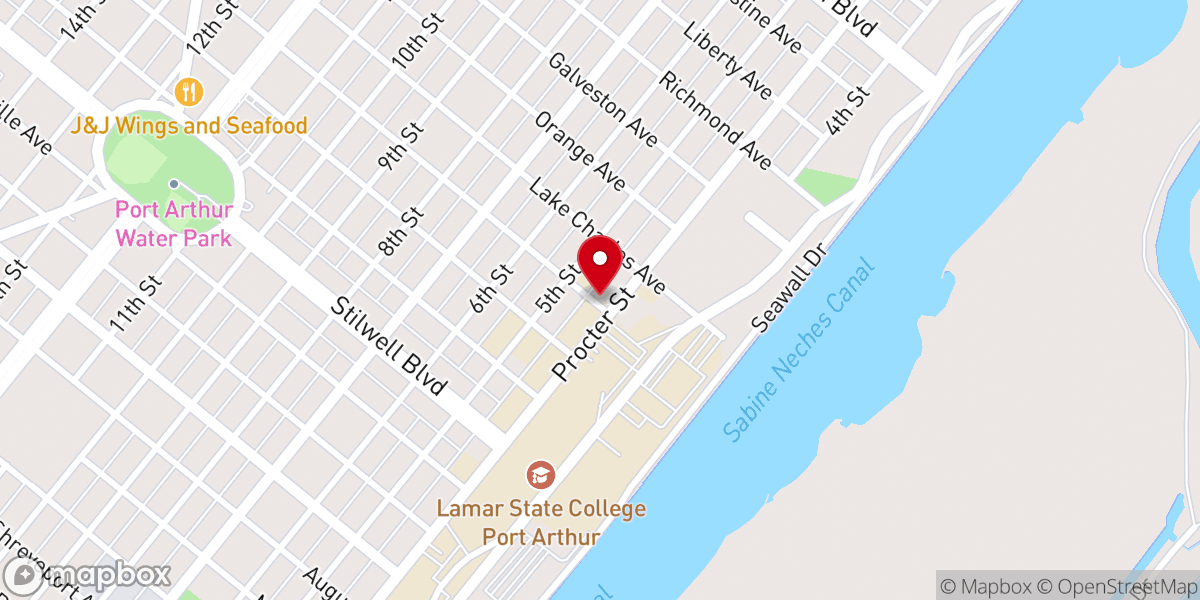 Map showing location of New Spirit Baptist Church