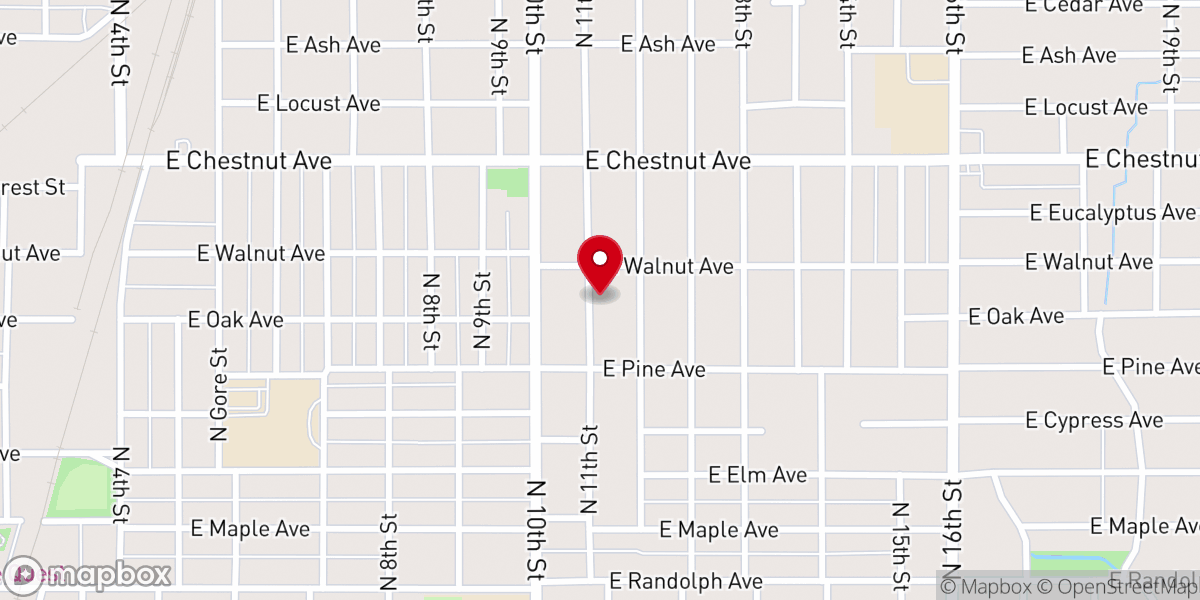 Map showing location of Iglesia Los Sarmientos Inc