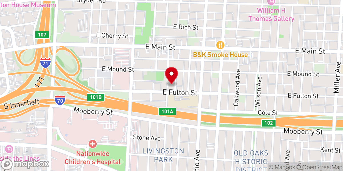 Map showing location of Holy Ghost Revival Center Church Of Christ