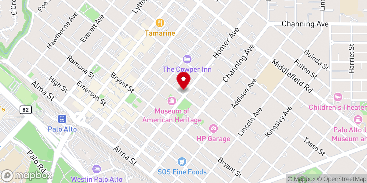 Map showing location of St. Thomas Aquinas Church