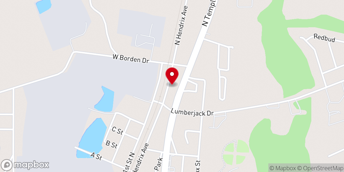 Map showing location of First Pentecostal Church (FPC)