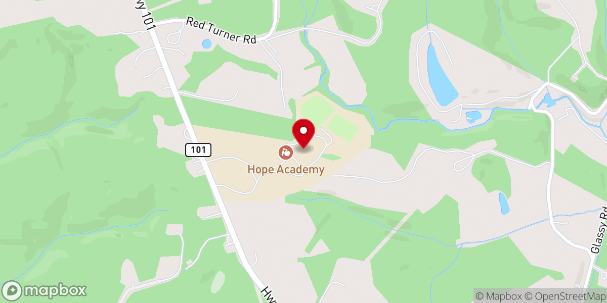 Map showing location of Project Hope Foundation: Landrum Campus