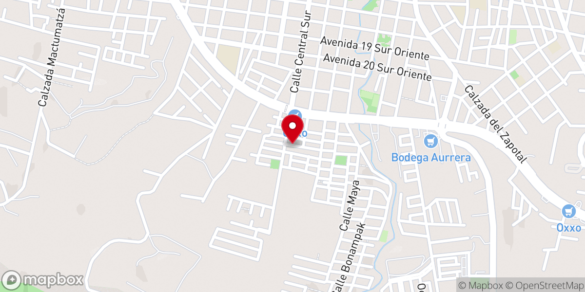 Map showing location of Parroquia San Pedro y San Pablo
