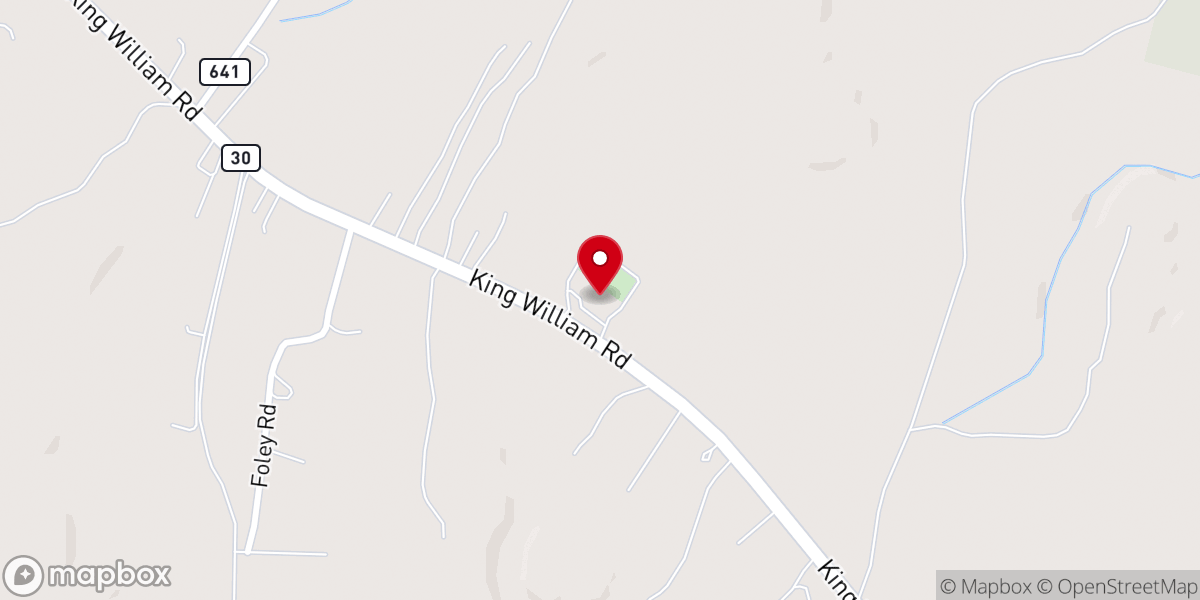 Map showing location of Colosse Baptist Church