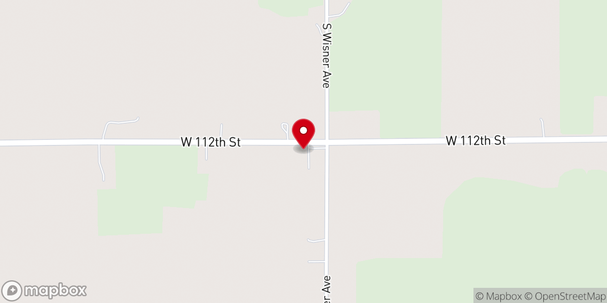 Map showing location of Harvest Baptist