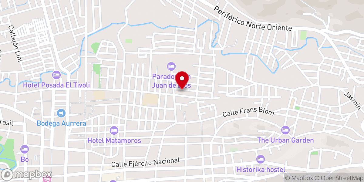 Map showing location of IGLESIA EL SINAI