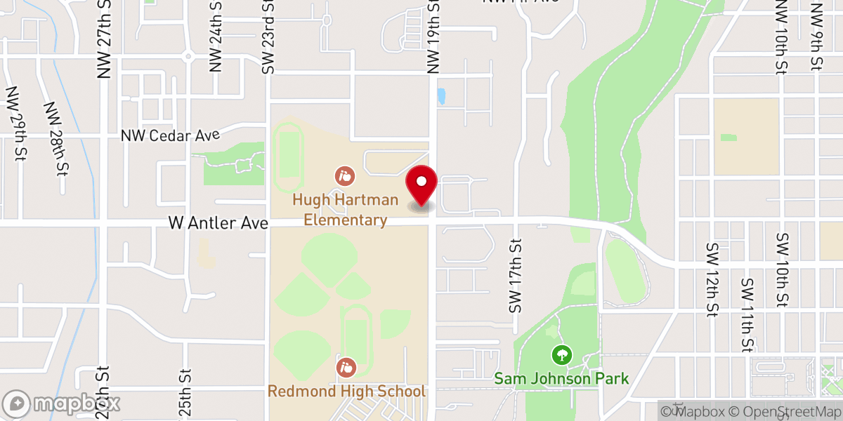 Map showing location of Open Sky Hermitage