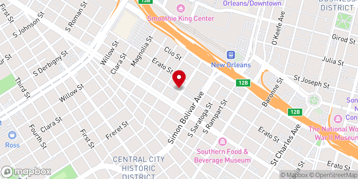 Map showing location of Union Bethel AME Church