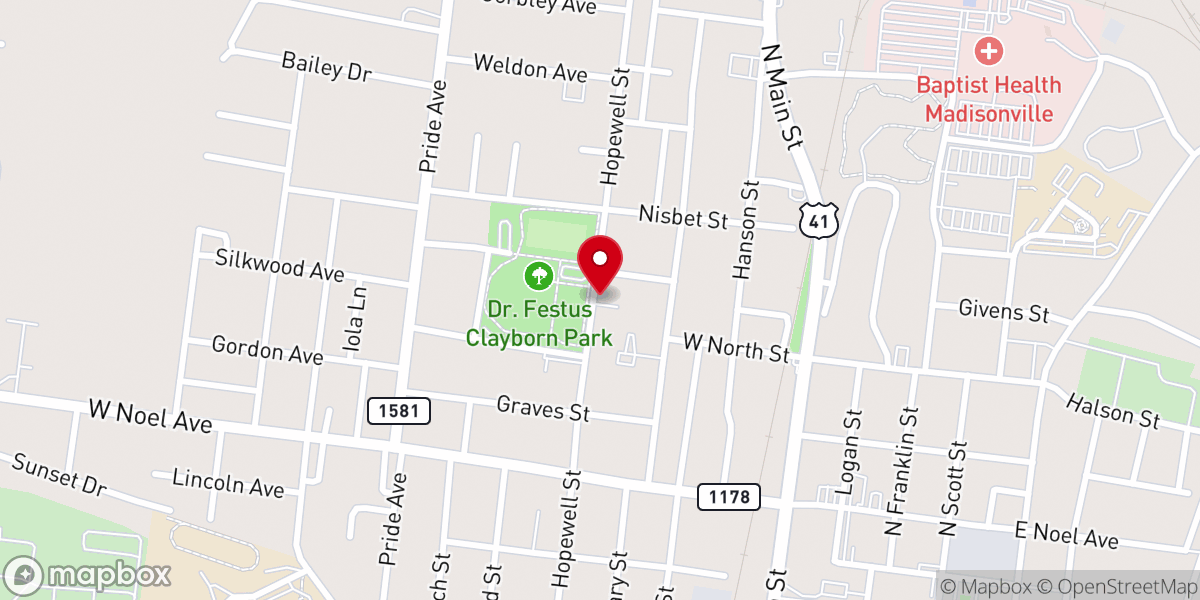 Map showing location of Christ Church Holiness