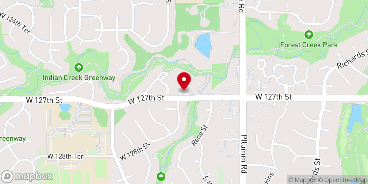 Map showing location of Saint Andrew Christian Church