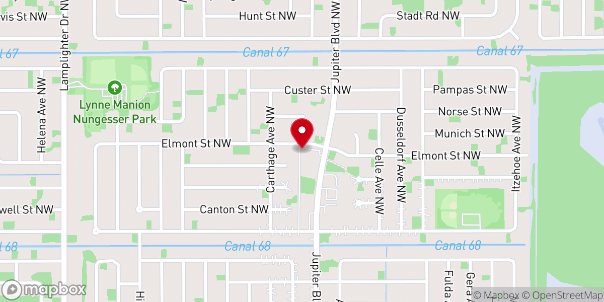 Map showing location of Good Shepherd Anglican Church