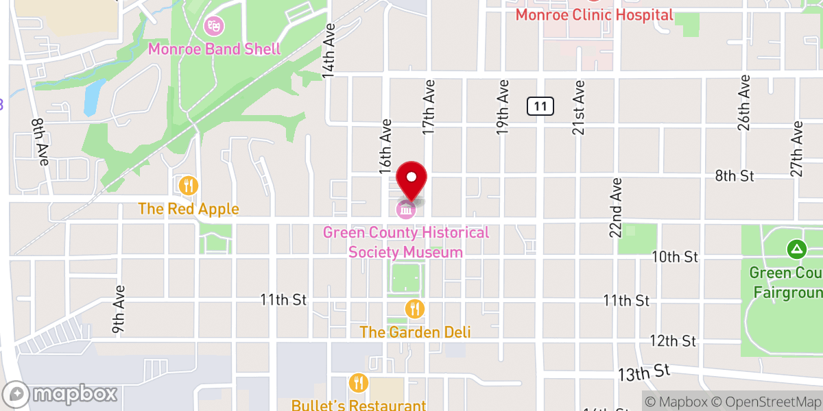 Map showing location of Universalist Church