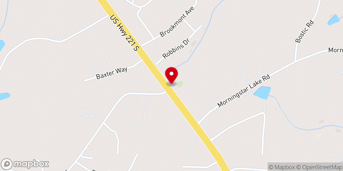 Map showing location of Sulphur Spring Church